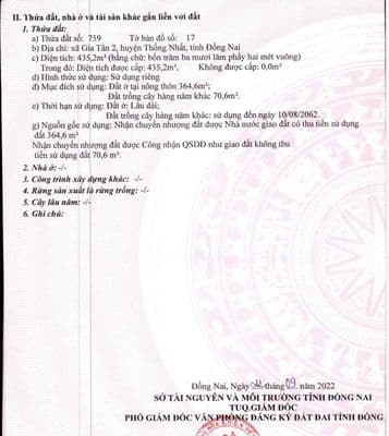 Cần tiền bán gấp đất full thổ cư
