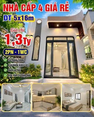 Nhà đẹp cho người thu nhập thấp - sổ hồng riêng