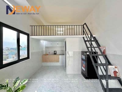 Căn hộ gác cao siêu rộng full nội thất có thang máy gần hương lộ 2