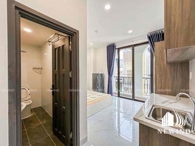Căn hộ bancol full nội thất ngay isb, ueh, chợ tân định, cv lê văn tám