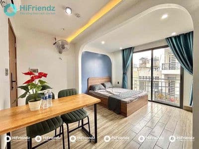 Trống lại căn studio ban công full nội thất phan huy ích cộng hoà
