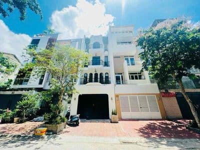 Cho thuê nhà phố nam long quận 7, 6pn+5wc 45 triệu/ tháng