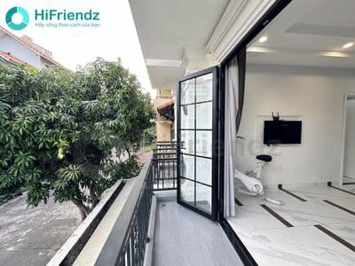 Cho thuê căn hộ 1 PN, Q2, Có ban công, Có cửa sổ