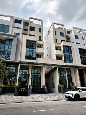 Tòa nhà văn phòng hầm 7 tầng nổi ~1.000m² sàn trung tâm q2