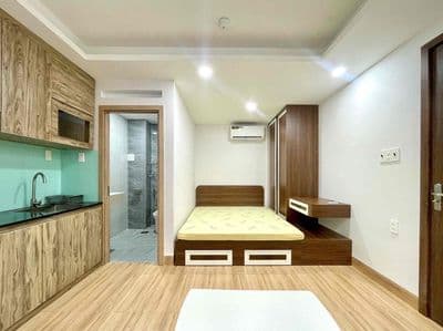 Căn hộ studio cửa sổ trời gần khu ewton & gần đh văn hiến, công thương