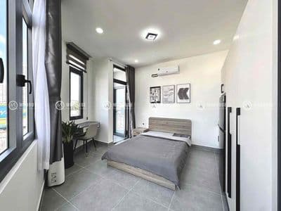 Cho thuê căn hộ studio ban công - siêu thoáng - gần huit,vhu - giá rẻ