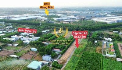 Đất xây trọ 10x24m 1/ Trần Vĩnh Lộc, KCN Giang Điền, chỉ 999tr/nền