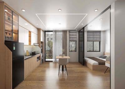 Căn hộ 2 phòng ngủ mới 100% – gần trần văn đán, hòa hải