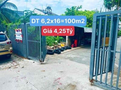 Bán đất 2 mt đường 6m-ngang 6,2m-cách lê văn lương 100- giá 4,25tỷ