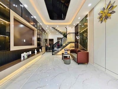 HẺM XE HƠI - PHAN HUY ÍCH, GV- 4 x 11 - Nhà 3 Phòng ngủ (có pn trệt)