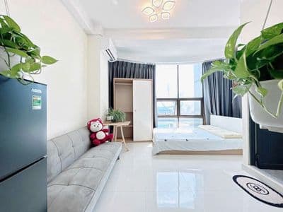 Căn hộ studio 40m2 lầu view đẹp full nt tòa nhà thang máy