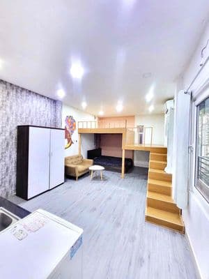 Căn hộ gác siêu rộng - máy giặt riêng - nguyễn kiệm gò vấp