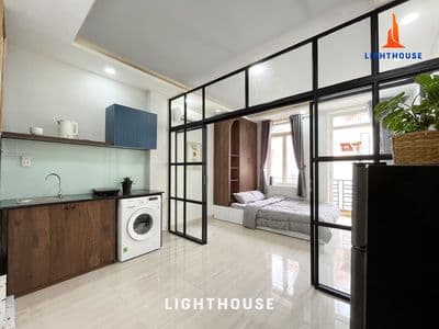Căn hộ 1pn- ban công- máy giặt riêng, bv, thang máy ngay đh bk, ueh