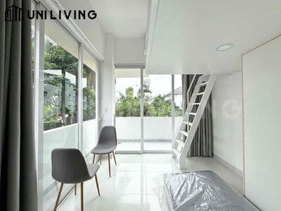 Apartment rent | duplex banconl kính -full nội thất - đậu được ô tô