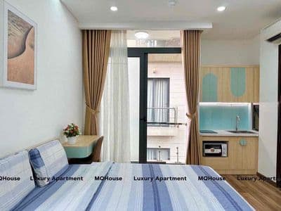 Căn hộ dv-studio ban công-full nt-thang máy lvs-sân bay-công viên hvt