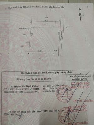 Đất thổ cư sát KCN Vạn Thương
