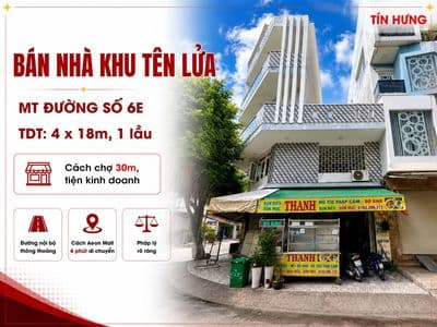 Bán nhà giá rẻ khu Tên Lửa, quận Bình Tân, 4x18m, 1 lầu, đối diện chợ