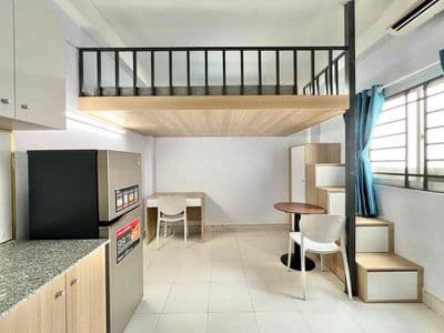 Cho thuê căn hộ Duplex Cửa sổ Q8 gần cầu Nguyễn Văn Cừ, cầu chữ Y