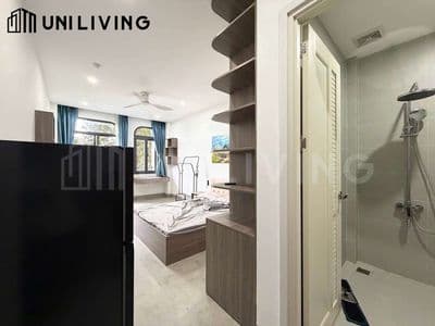 Cho thuê căn hộ studio ban công siêu thoáng ngay trần não gần cầu sg