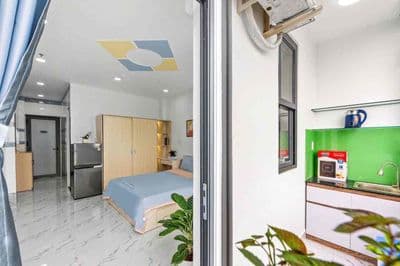Cho thuê căn hộ Studio - Lê Trực, Bình Thạnh - Full nội thất