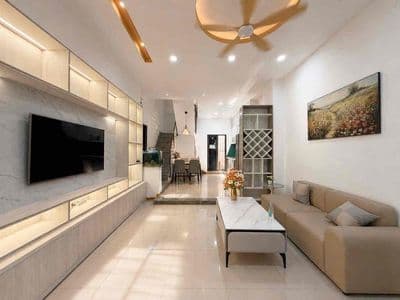 Nhà 3 tầng kiệt 3m trần cao vân - cách đường 60m