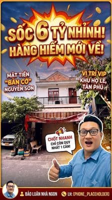 Bán nhà mặt tiền Nguyễn Sơn 4.3x11m giá hơn 6 tỷ