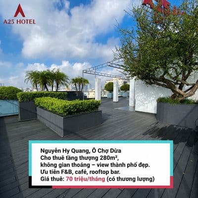 Cho thuê sân thượng kinh doanh – 18 nguyễn hy quang, hà nội