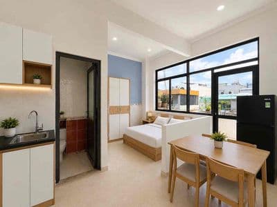 Cách ĐH Văn Hiến chỉ 800m - 1PN full nội thất - Thang máy
