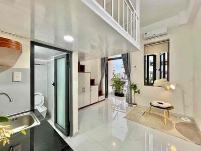Duplex ban công gần huflit pmqt fpt full nt