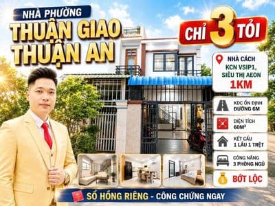 Nhà 3 Tỷ P Thuận Giao TA BD