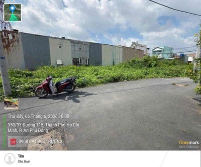 Bán Lô Đất Nở Hậu 4.9 x 13.3M Phường An Phú Đông Quận 12
