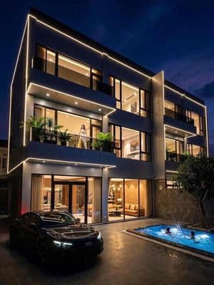 Villa 4 phòng ngủ, cách biển 200 mét, nội thất thông minh, yên tĩnh
