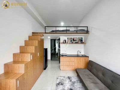 Căn hộ cao cấp gần đh văn lang_iuh_gác cao 2m_bancol_nội thất đầy đủ