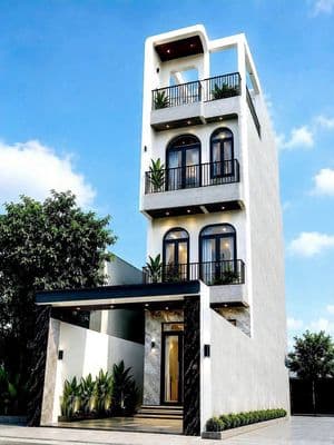 Nhà 4 lầu kinh doanh Dĩ An, 84m², full nội thất