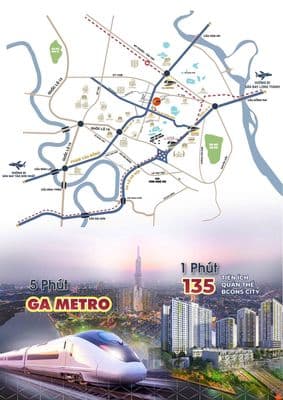 Căn hộ BCONS CENTER CITY 2PN gần Metro số 1 TP.HCM