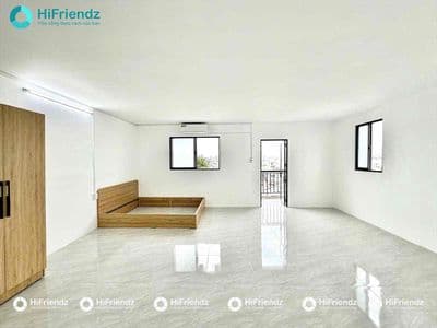 Cho thuê studio ban công mới xây siêu rộng full nội thất | có hầm xe