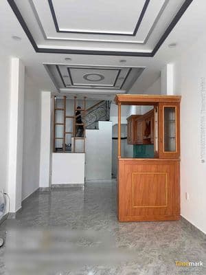 Nhà mới xây mặt tiền đường trương đăng quế 4 17m trệt 3 lầu
