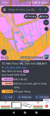 Đất ở đô thị phường Trấn Biên, tp Đồng Nai
