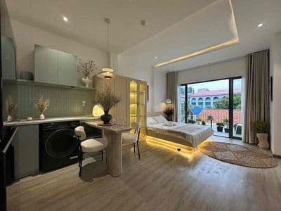 Căn Hộ Studio Cao Cấp Rộng 40m2 - Ngay Sân Bay - Vòng Xoay Lăng Cha Ca