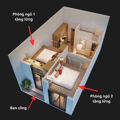 Lựa chọn tiết kiệm với căn hộ 2PN chỉ 1,68 tỷ, ngân hàng hỗ trợ 70%
