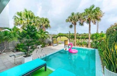 Biệt thự hồ bơi đẹp 2 tầng 5pn mặt tiền đặng toàn bằng