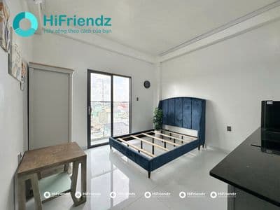 Khai trương studio ban công full nội thất ngay lê văn việt