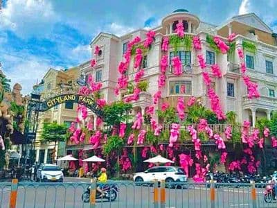 Nhà mặt tiền phan văn trị–cityland park hills–5x20m–5 tầng–giá 55tr