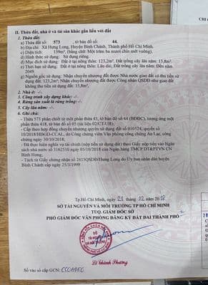 Đất mặt tiền 5.5m cách đường An Phú Tây- Hưng Long chỉ 50m, hẻm xe hơi