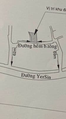 Bán đất Thủ Dầu Một, cách đường Yersin 62m, 126.2m2