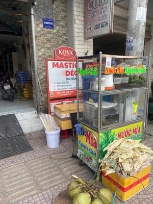 Mặt bằng bán nước mía,nước cam,cafe mang đi