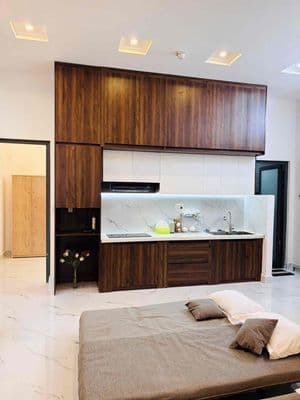 Căn 3 phòng ngủ ở 3-5 người sát đầu cầu Rồng cách biển Mỹ Khê 600 mét