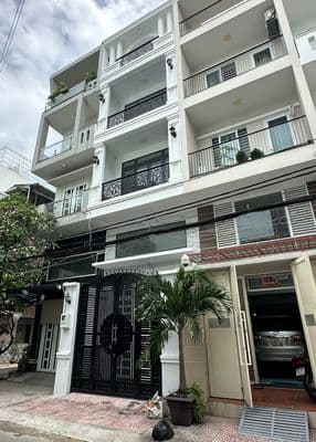 Nhà 4 lầu mới tinh có thang máy 4x20 bình phú q.6