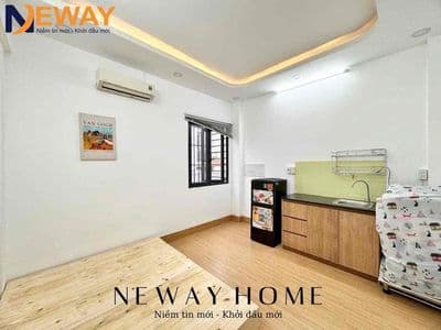 Studio cửa sổ trời thoáng full nội thất ngay lê văn quới - hoà bình