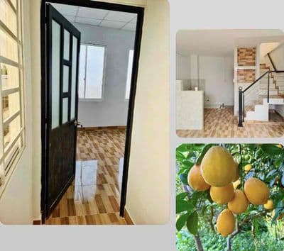 Nhà mới xinh, 1 trệt 1 lầu, sân để xe, ở tiện vc son, 2 chị em ok